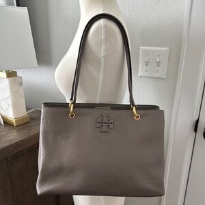 Tory Burch Gray Shoulder Bag